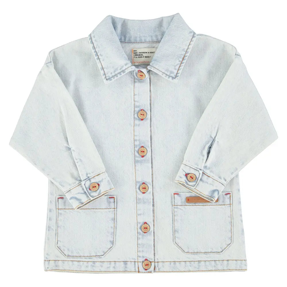 Veste Denim Peace Bleu délavé Piupiuchick