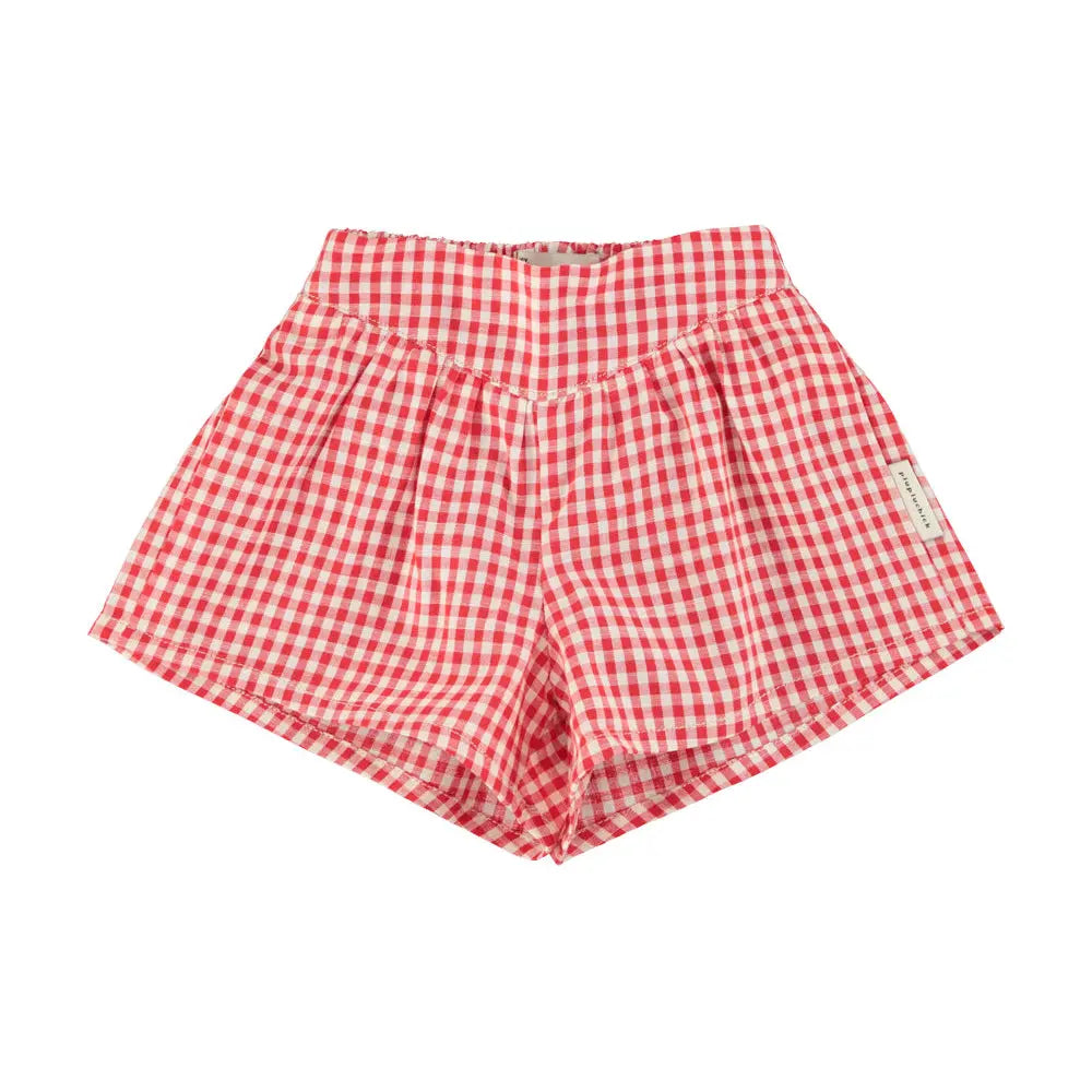 Short Vichy Coton Bio Rouge Piupiuchick