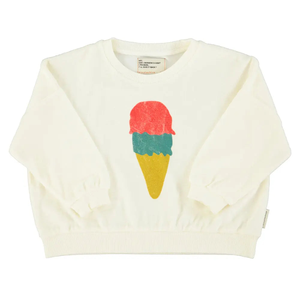 Sweat Glace Eponge Coton Bio Ecru Piupiuchick