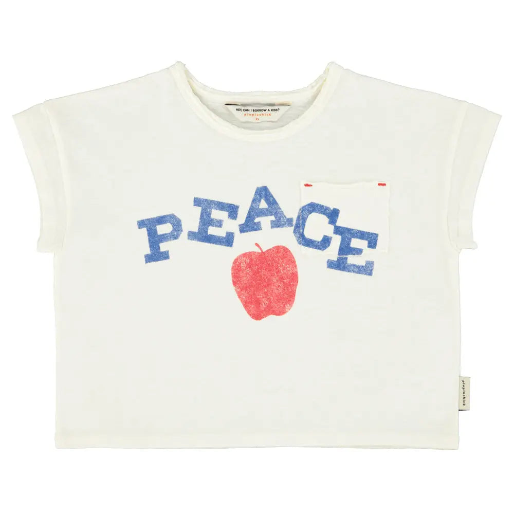 T-shirt Peace Ecru Piupiuchick