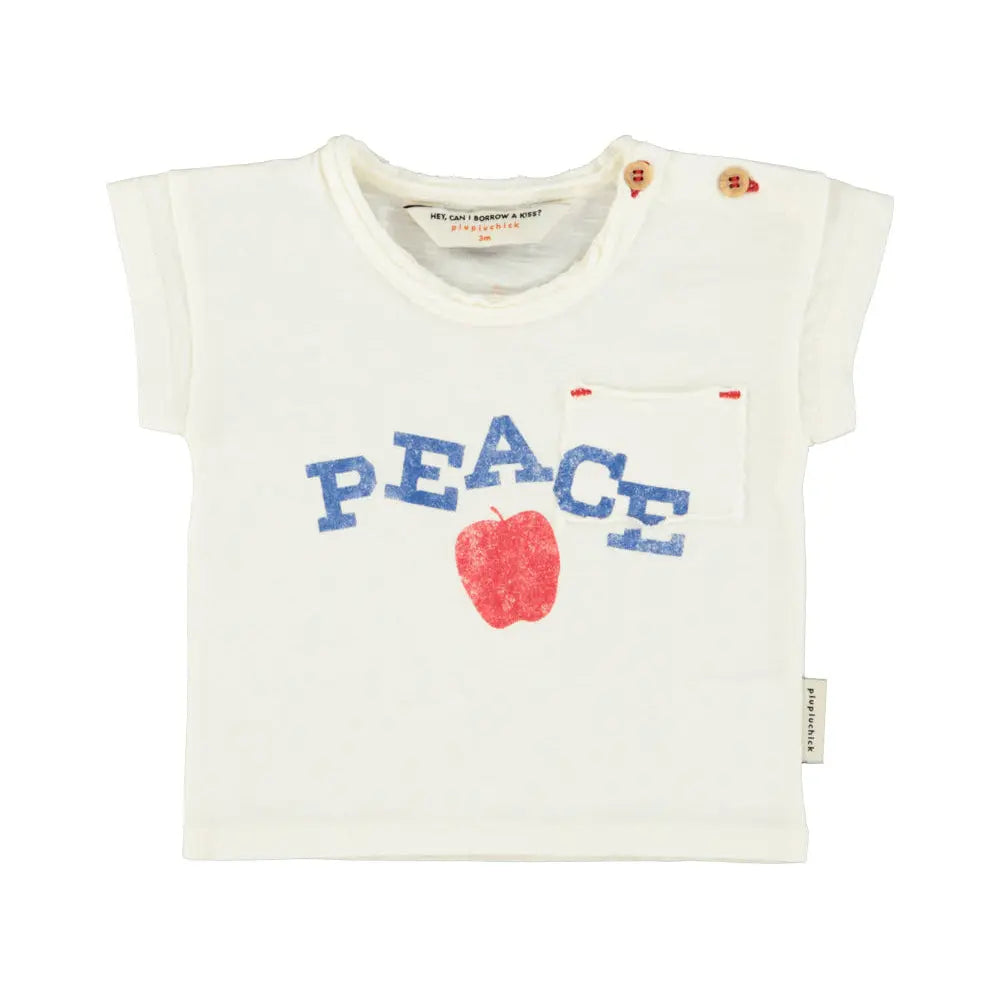 T-shirt Peace Ecru Piupiuchick