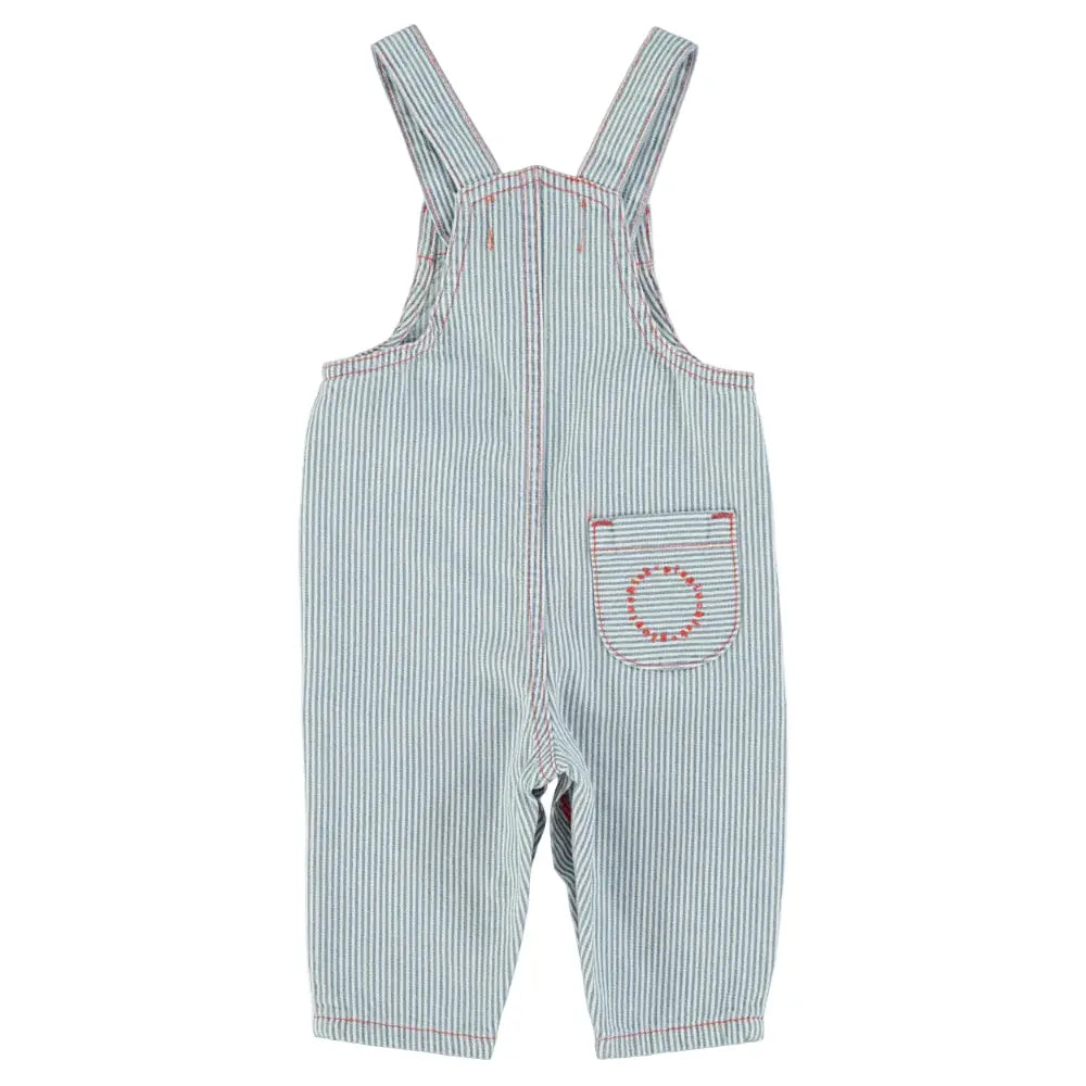 Salopette Denim Rayée Bleu Piupiuchick