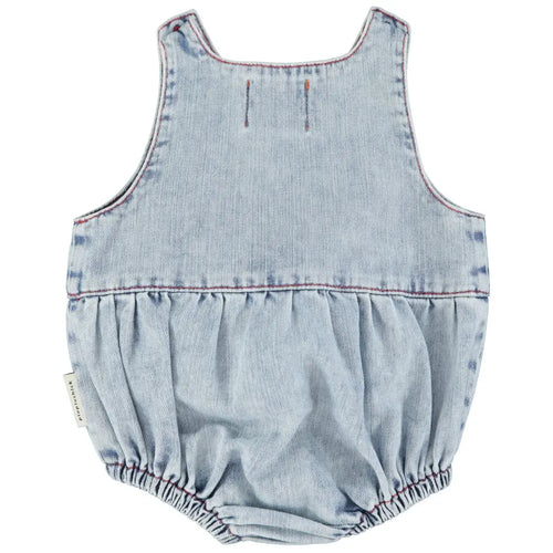 Barboteuse Denim Etoile Bleu Délavé Piupiuchick