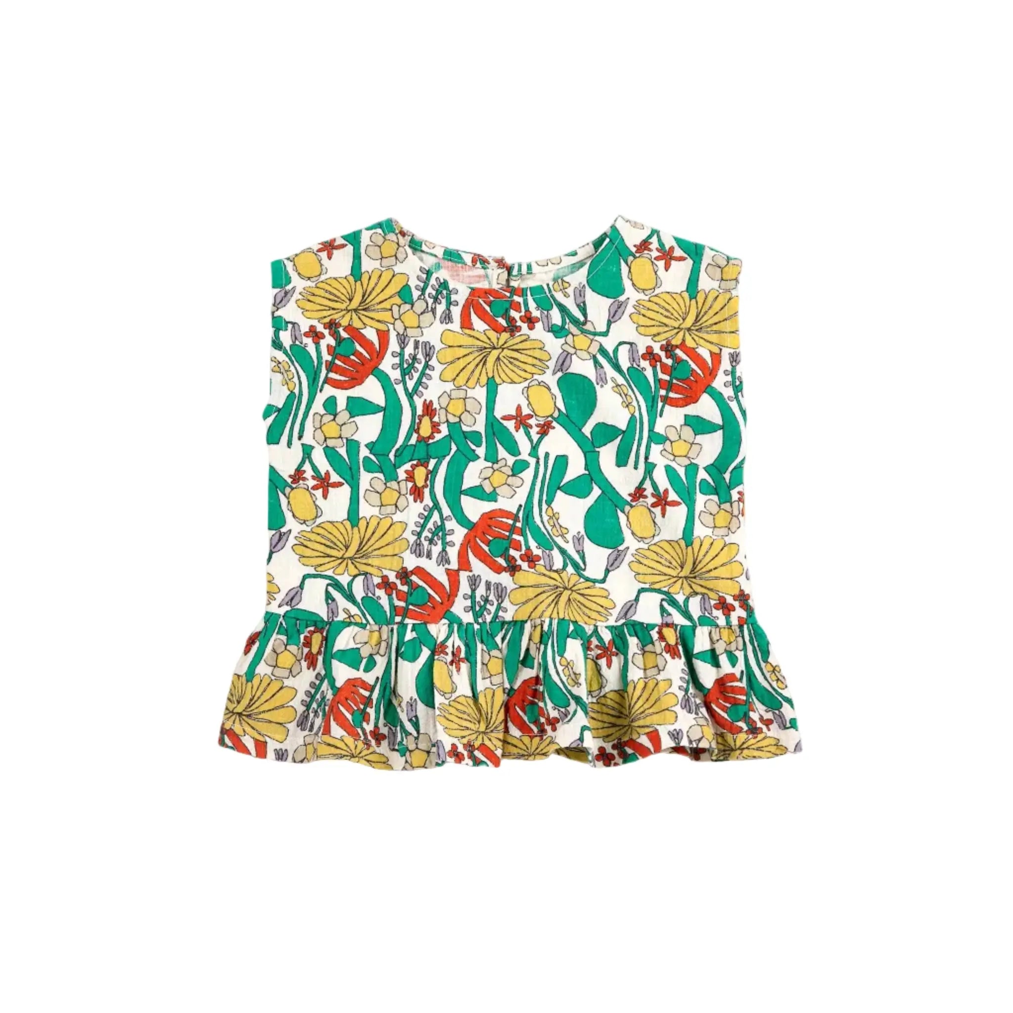 Color Herbalist All Over Woven Blouse Bobo Choses