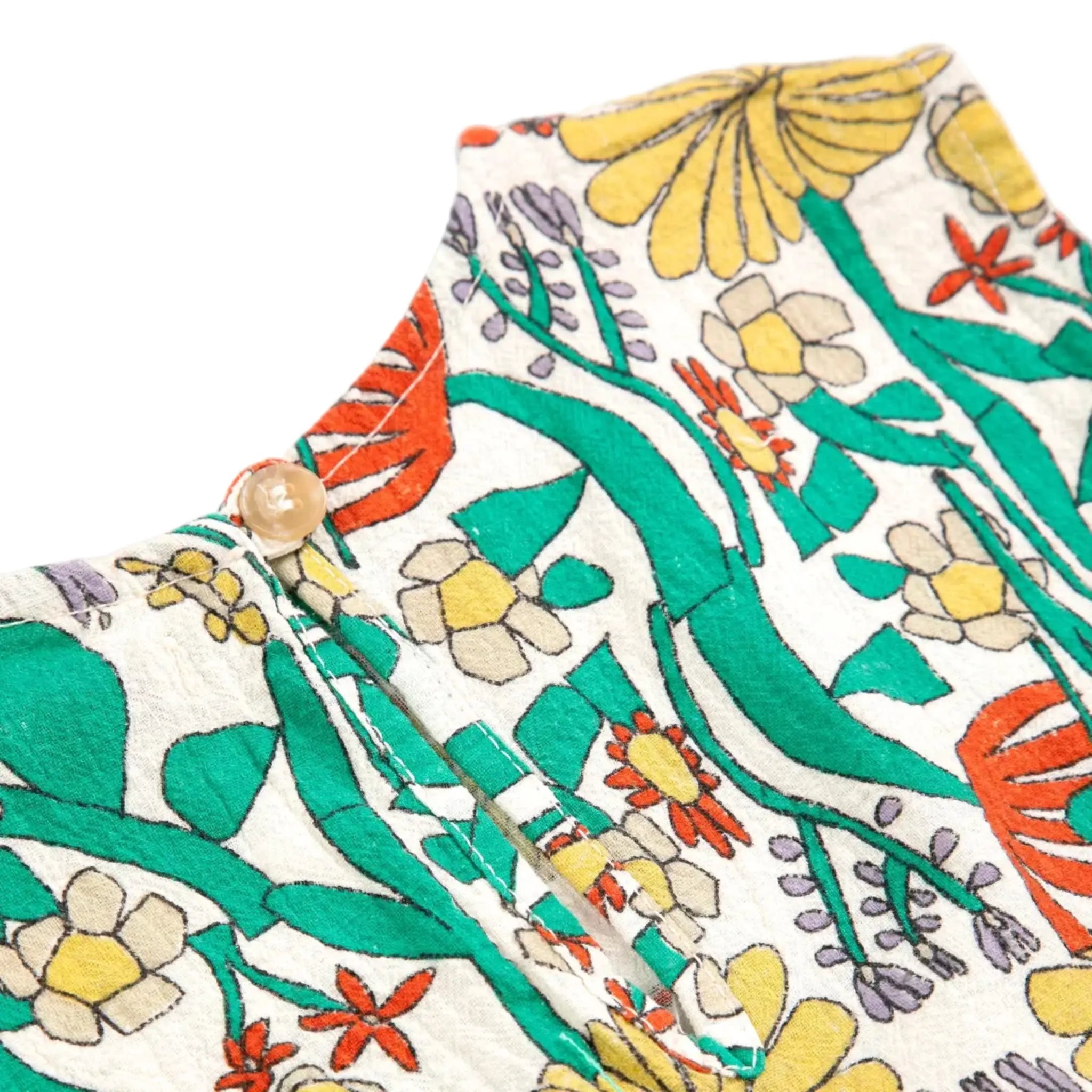 Color Herbalist All Over Woven Blouse Bobo Choses