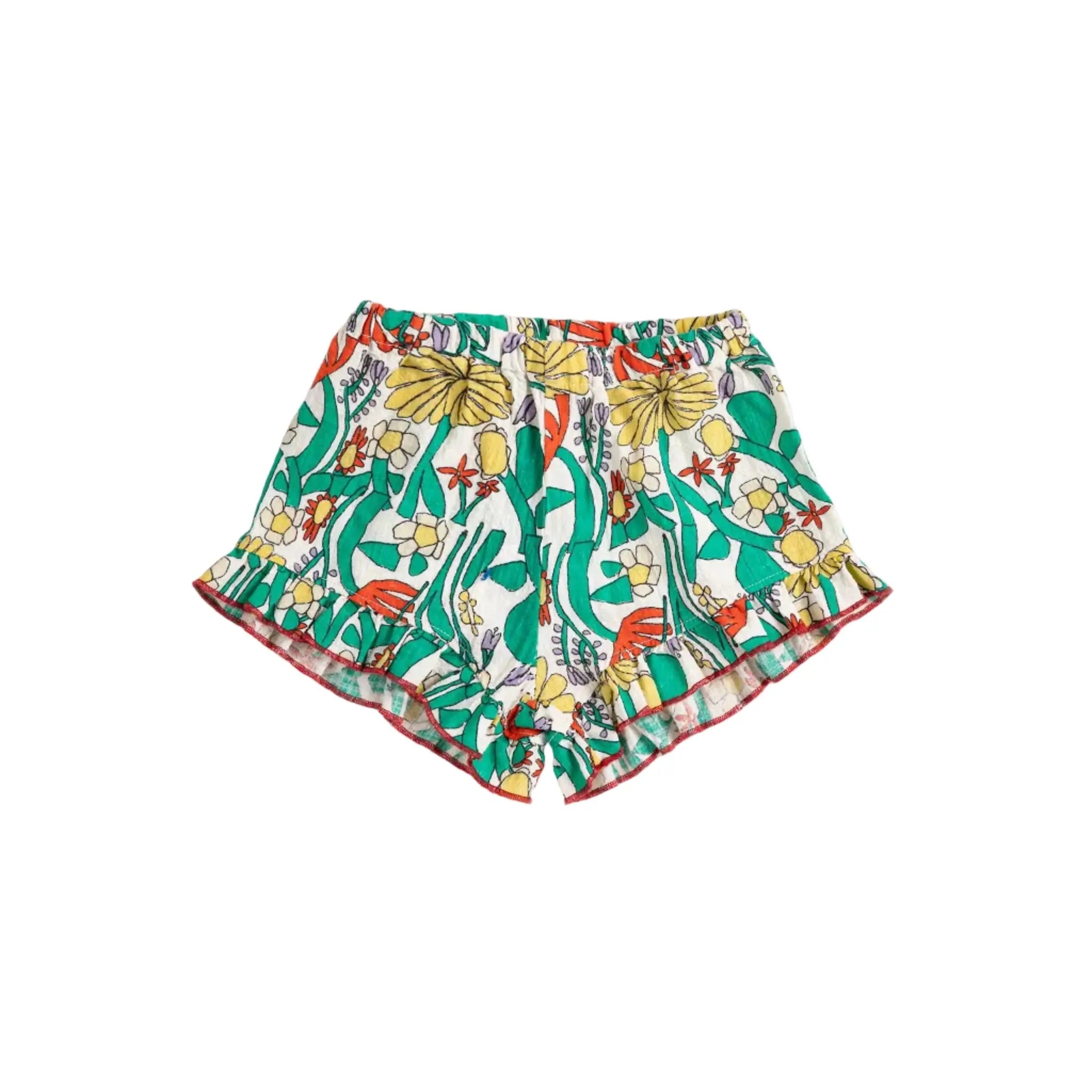 Color Herbalist All Over Ruffled Shorts Bobo Choses