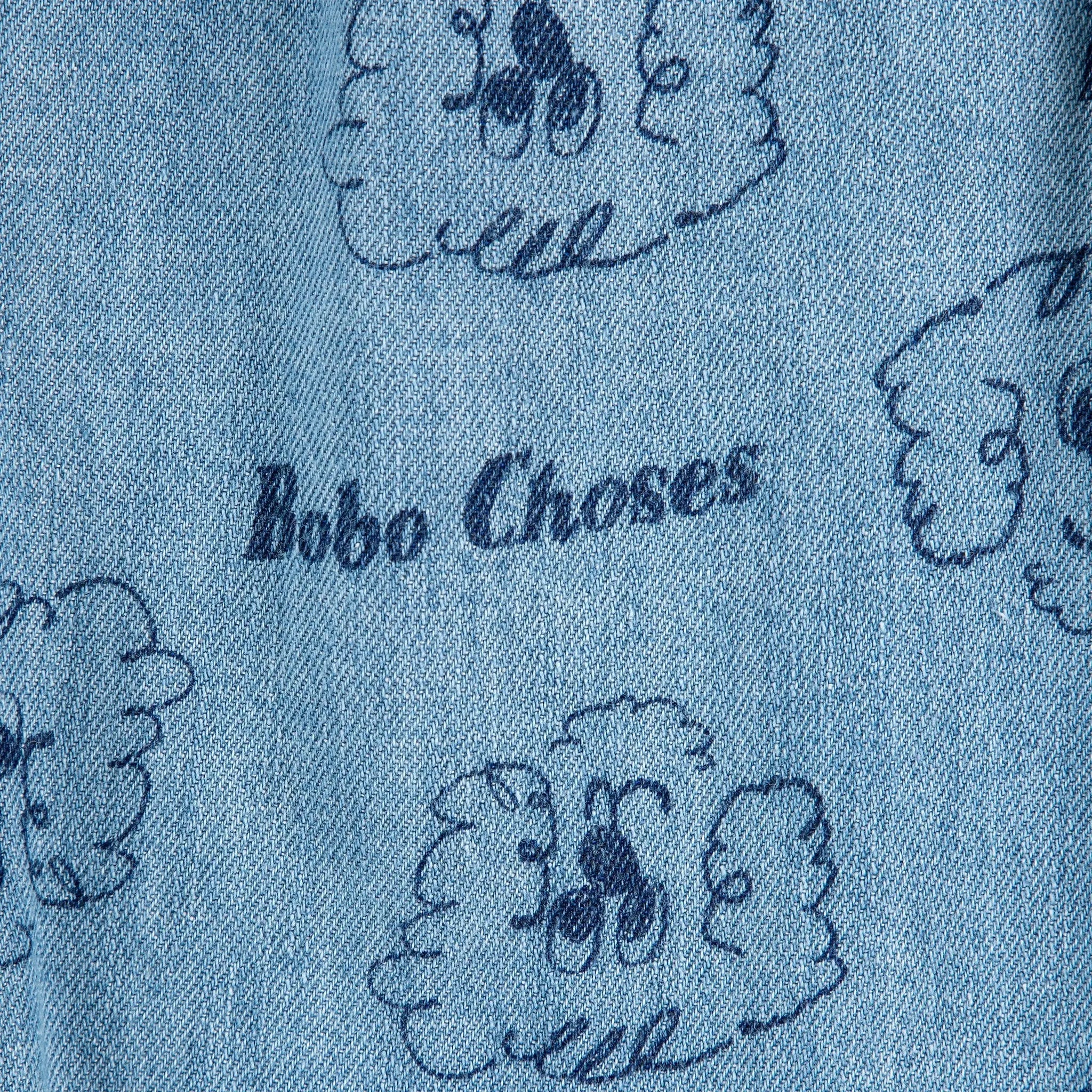 Pickles The Dog All Over Denim Pants Bobo Choses