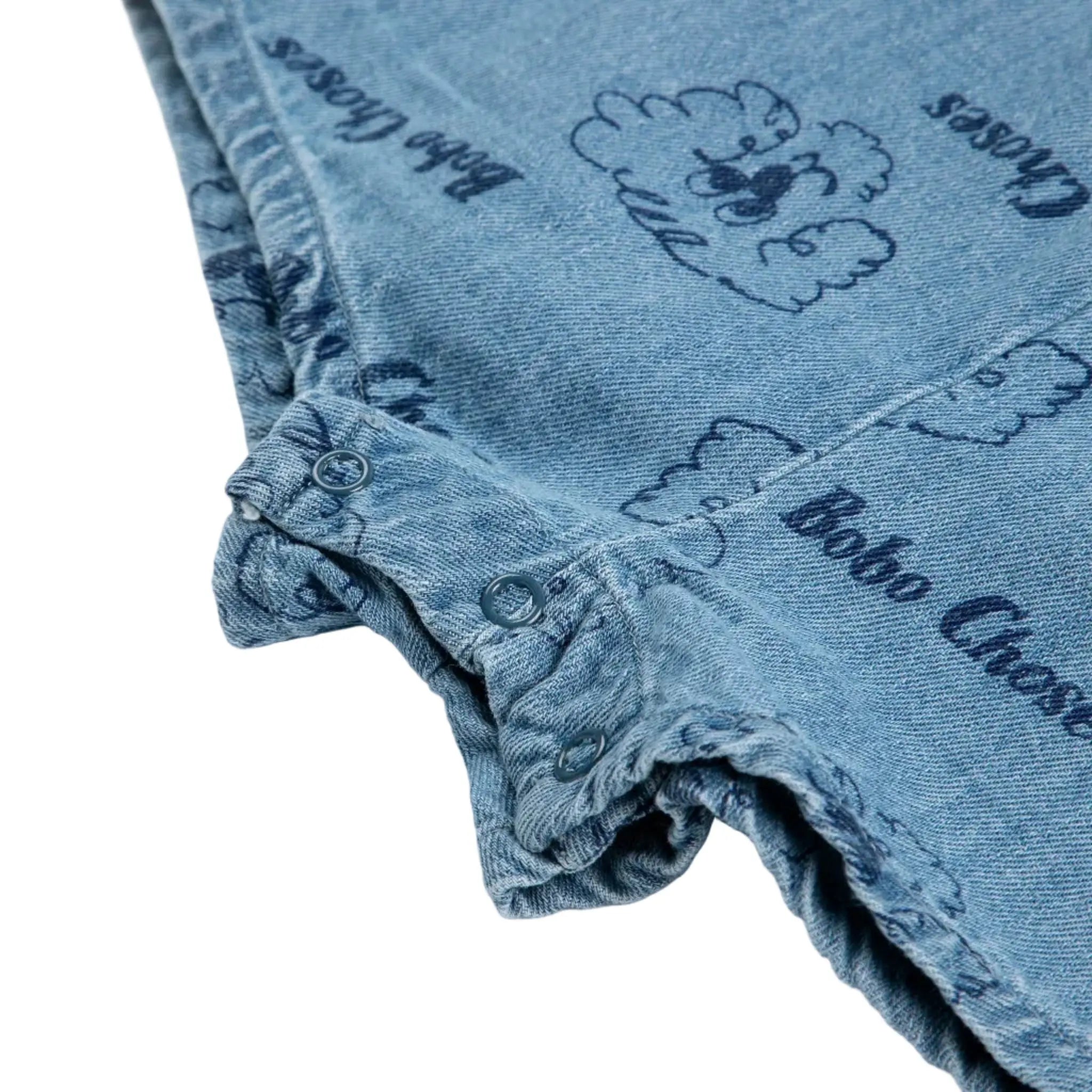 Pickles The Dog All Over Denim Playsuit Bobo Choses