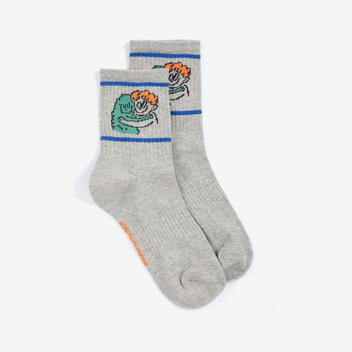 Chaussettes Hug Monster Grise Bobo Choses