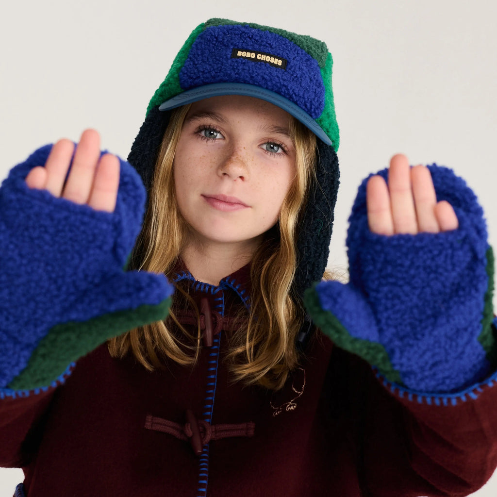 Mittens Color Block Vert Bobo Choses