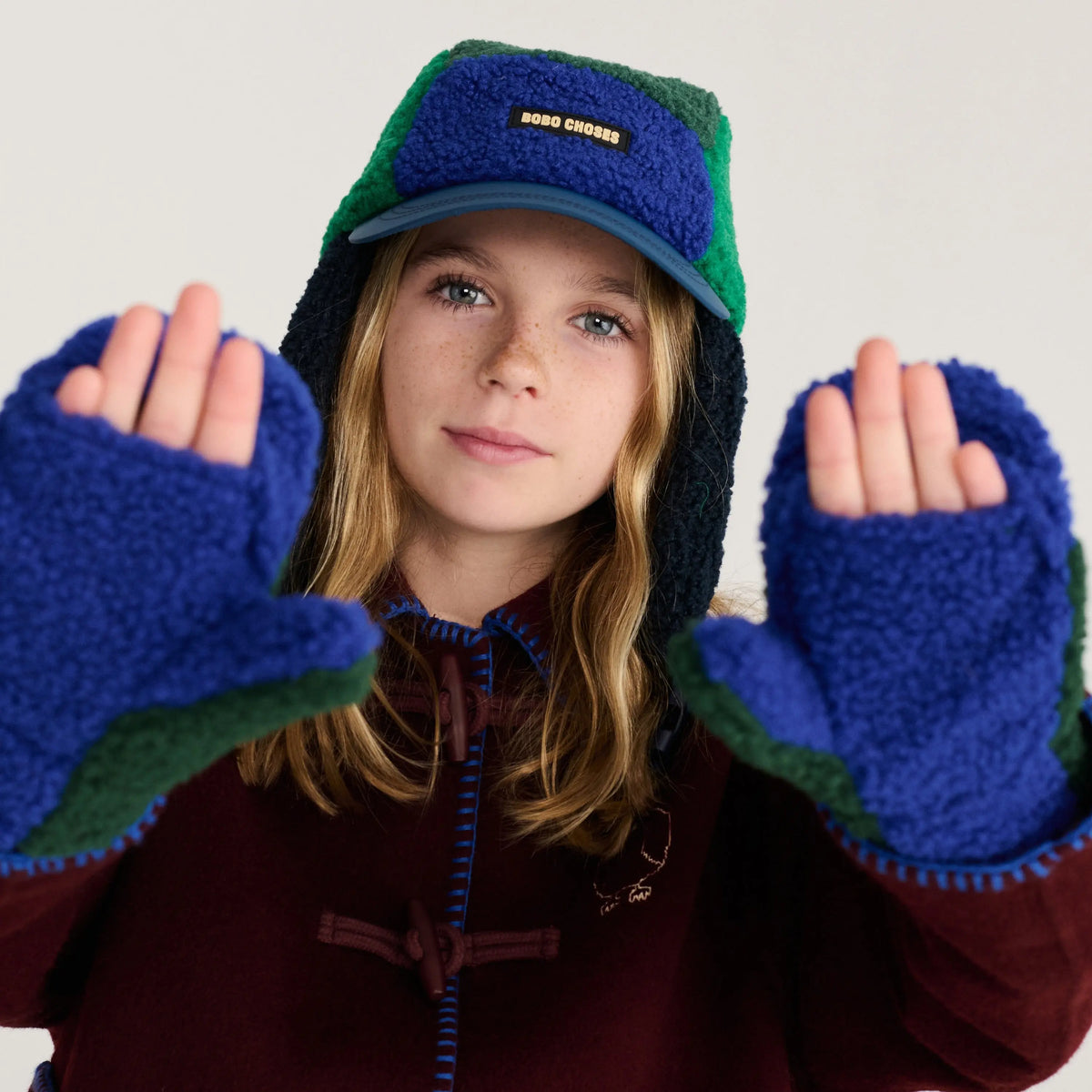 Mittens Color Block Vert Bobo Choses