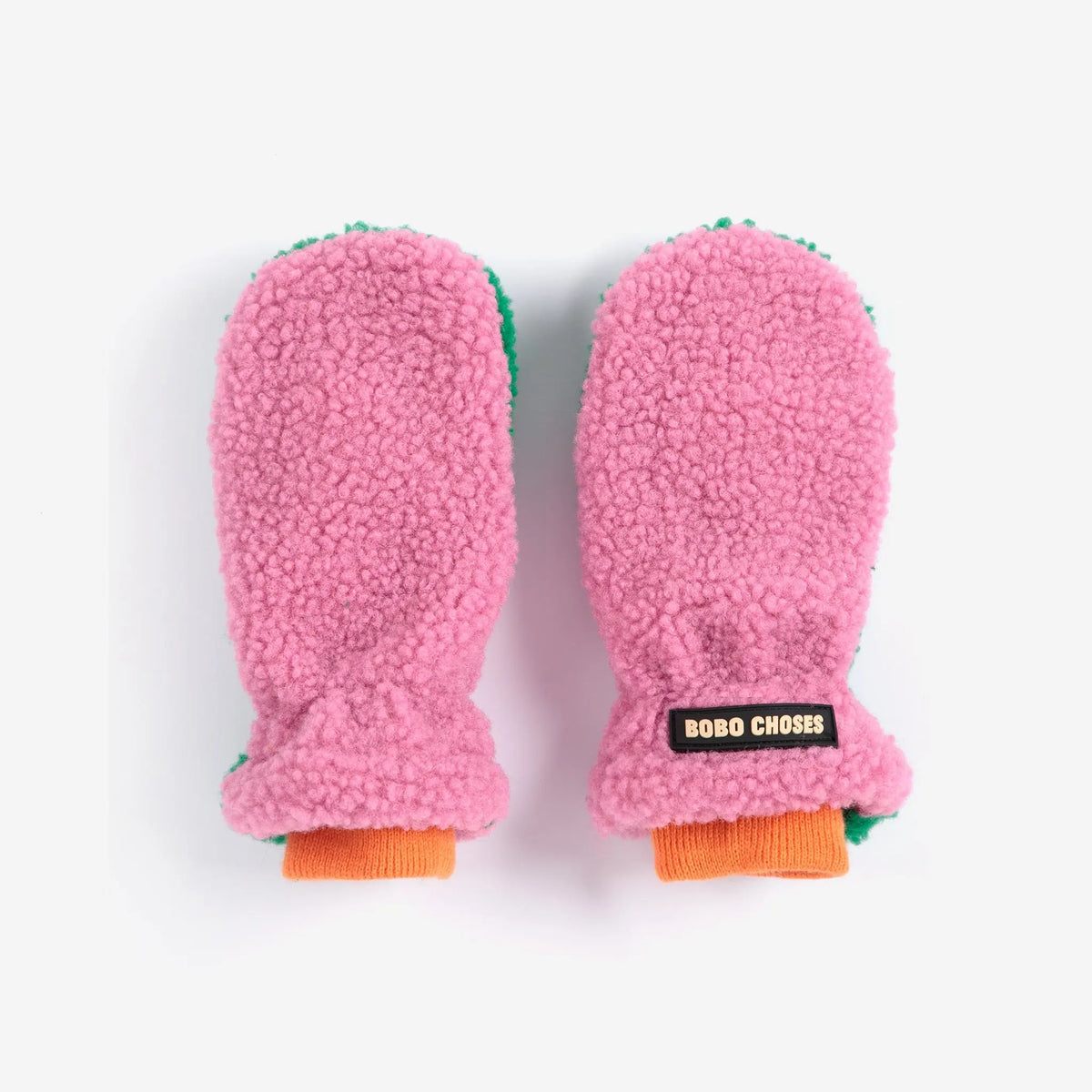 Mittens Color Block Rose Bobo Choses