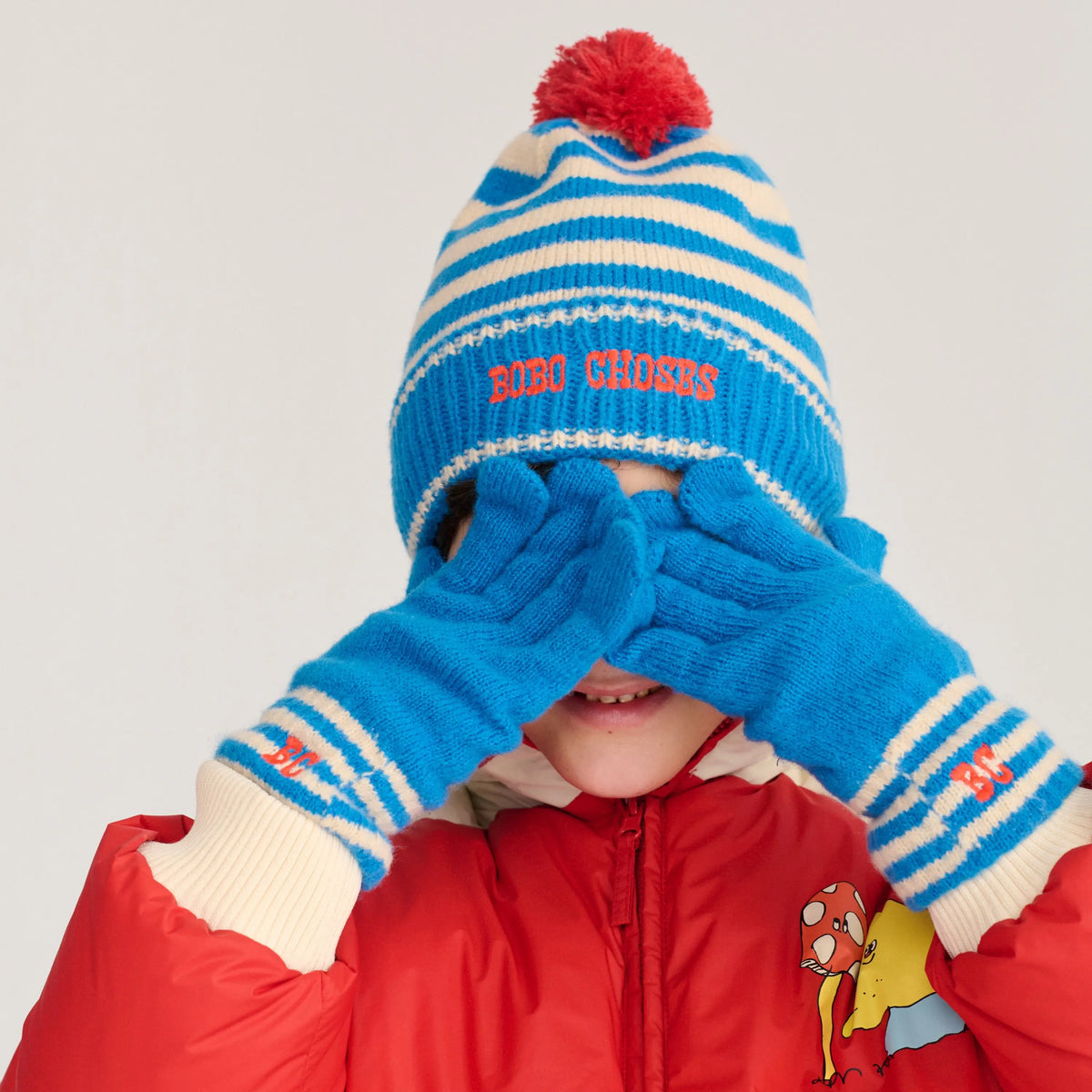 Bonnet Stripes Bleu Bobo Choses