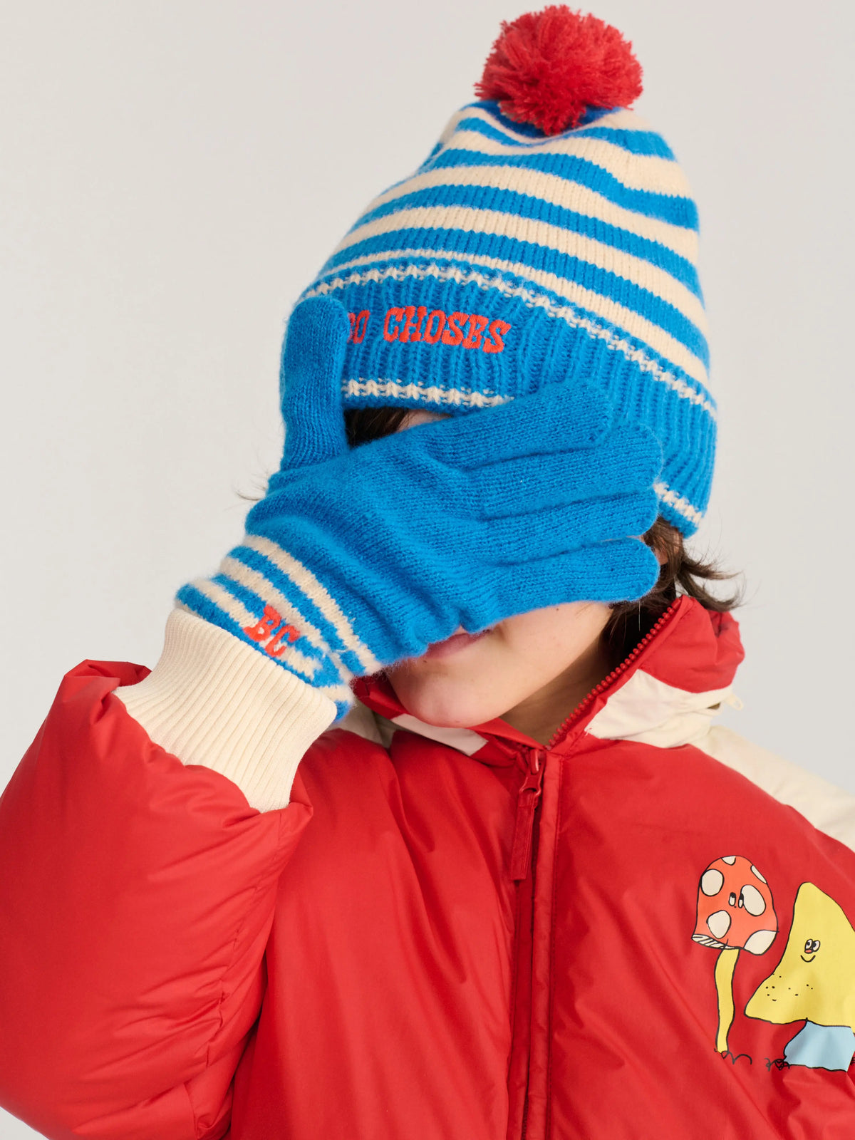 Bonnet Stripes Bleu Bobo Choses