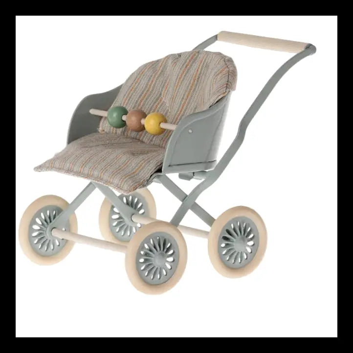 Poussette Bébé Bleu Maileg Maileg