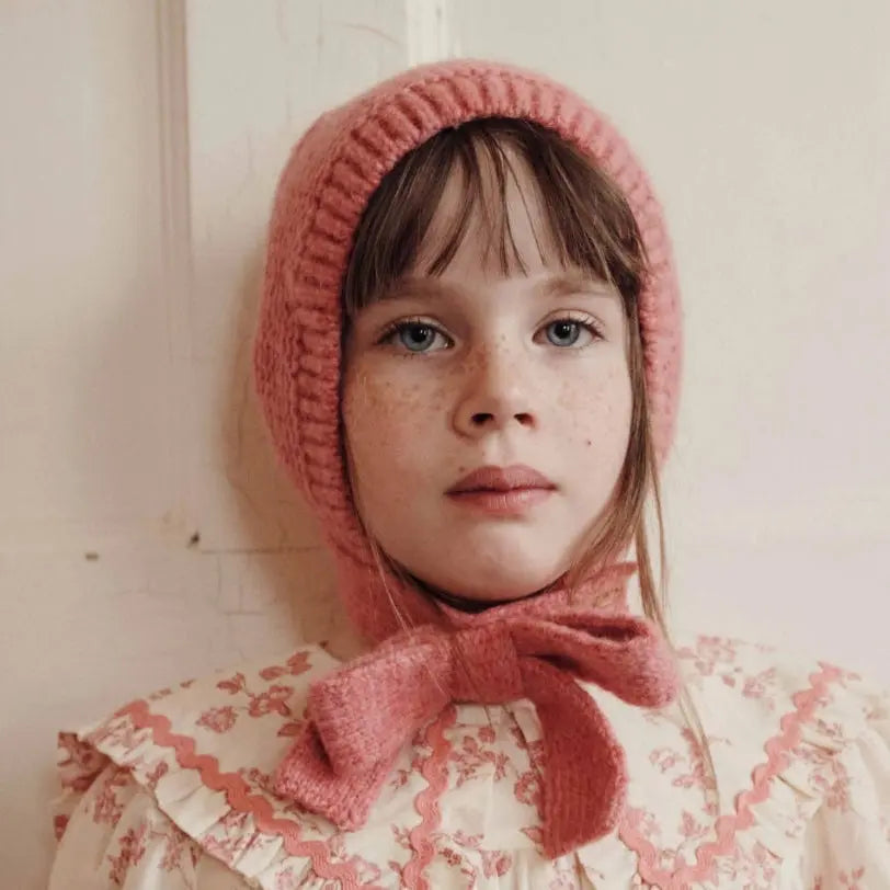 Capuche Noeud Doudou Rose Emile et Ida