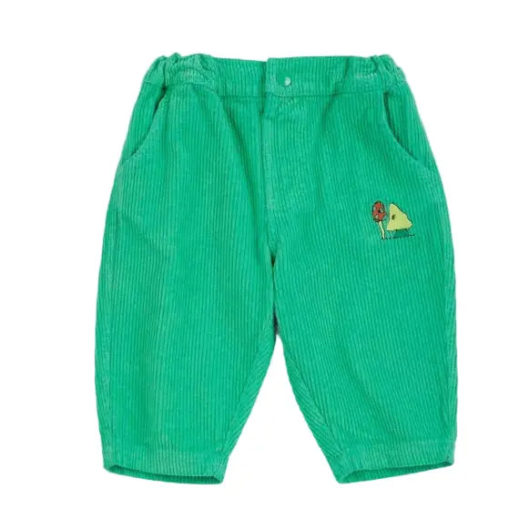 Pantalon Velours Côtelé Mush Monsters | Vert