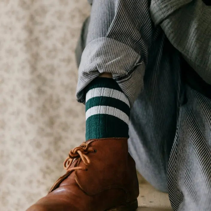 Chaussettes Nico Vert Forêt Collégien