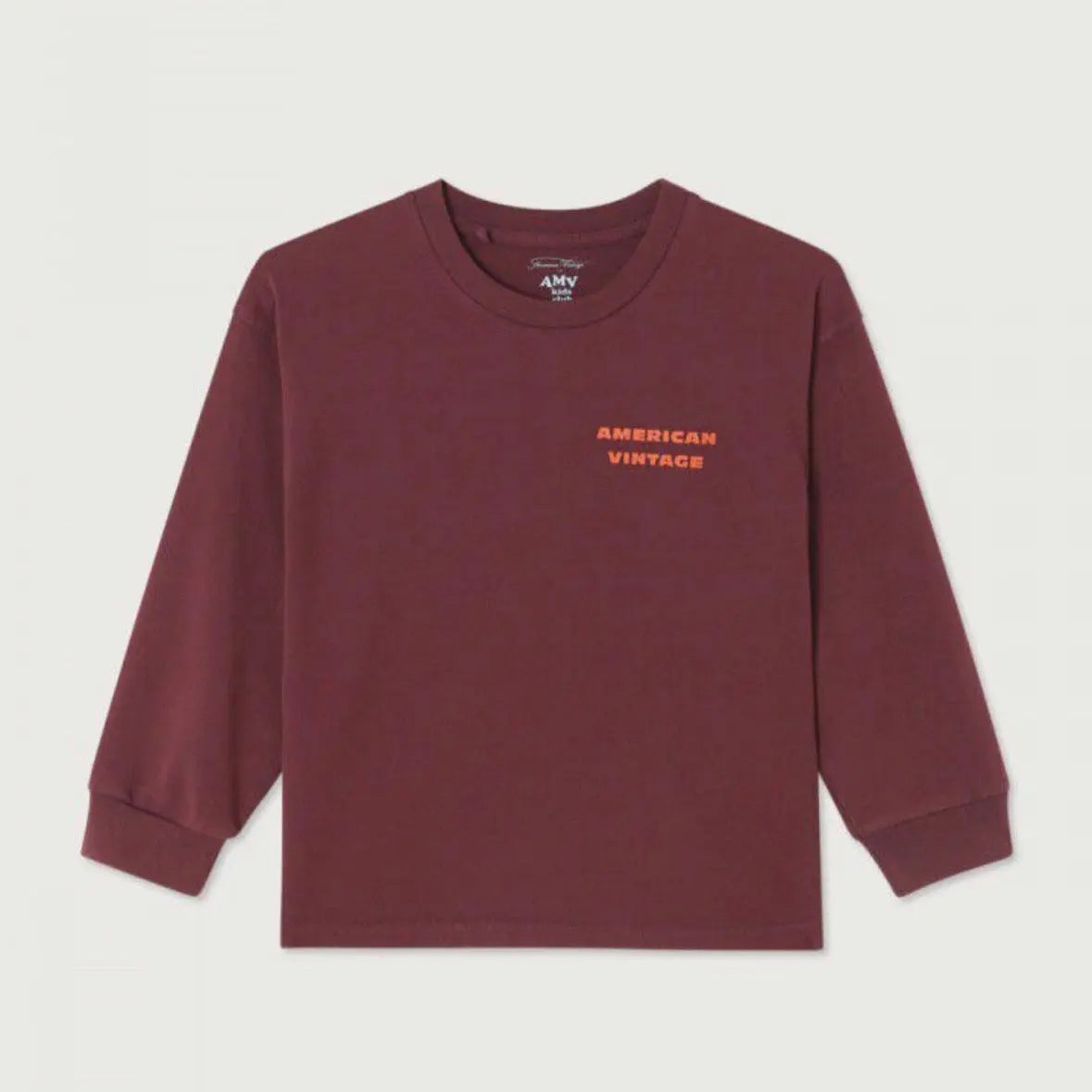 T-shirt Fizvalley Bordeaux American vintage