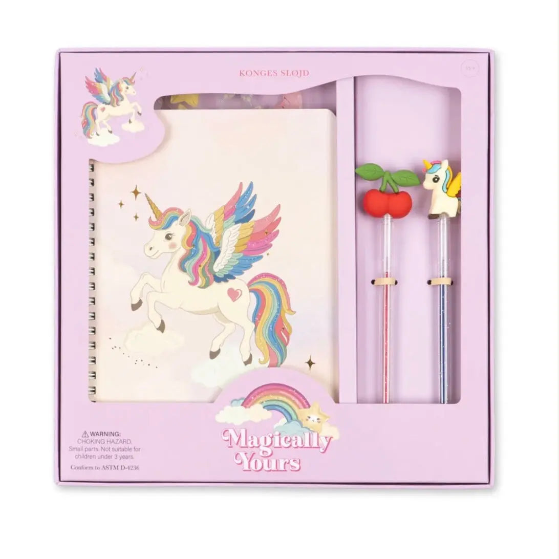 Coffret Carnet Licorne Konges Slojd