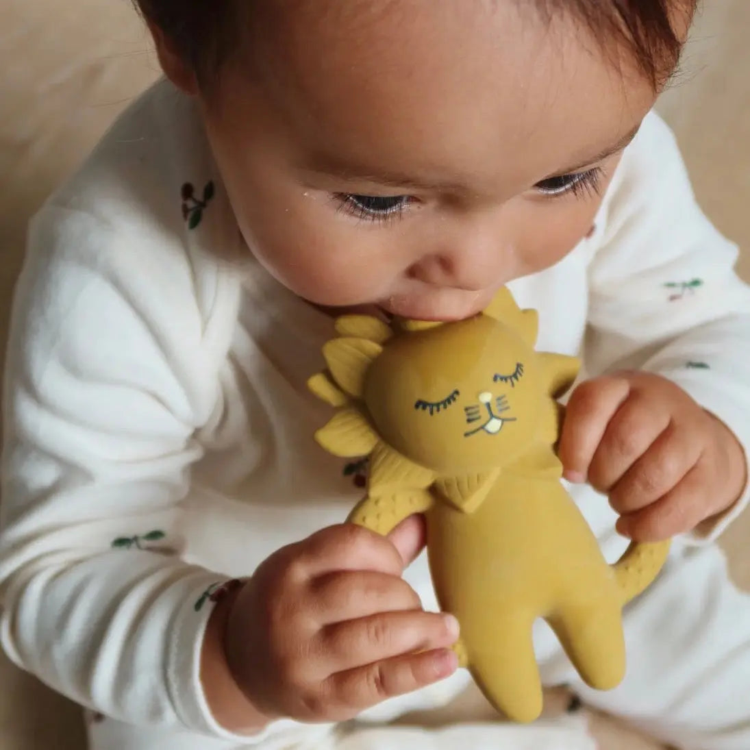 Anneau de Dentition Lion Jaune Konges Slojd