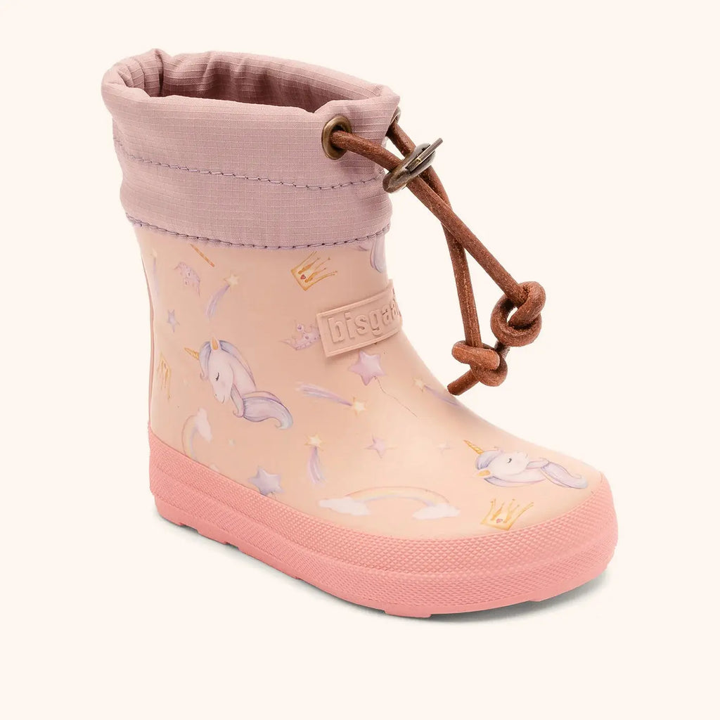 Bottes Barefoot Thermo Licorne Rose Bisgaard