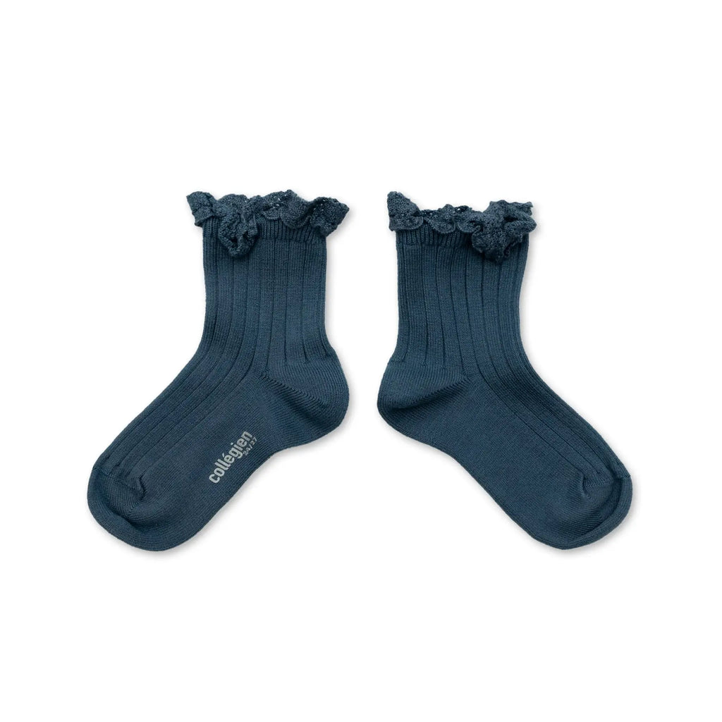 Chaussettes Lili Bleu Cendre Collégien