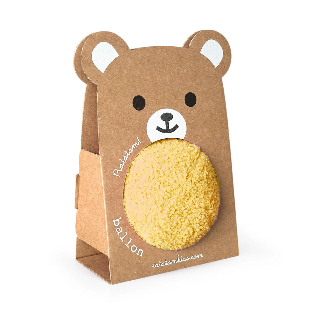 Balle Ourson 12CM Jaune Ratatam