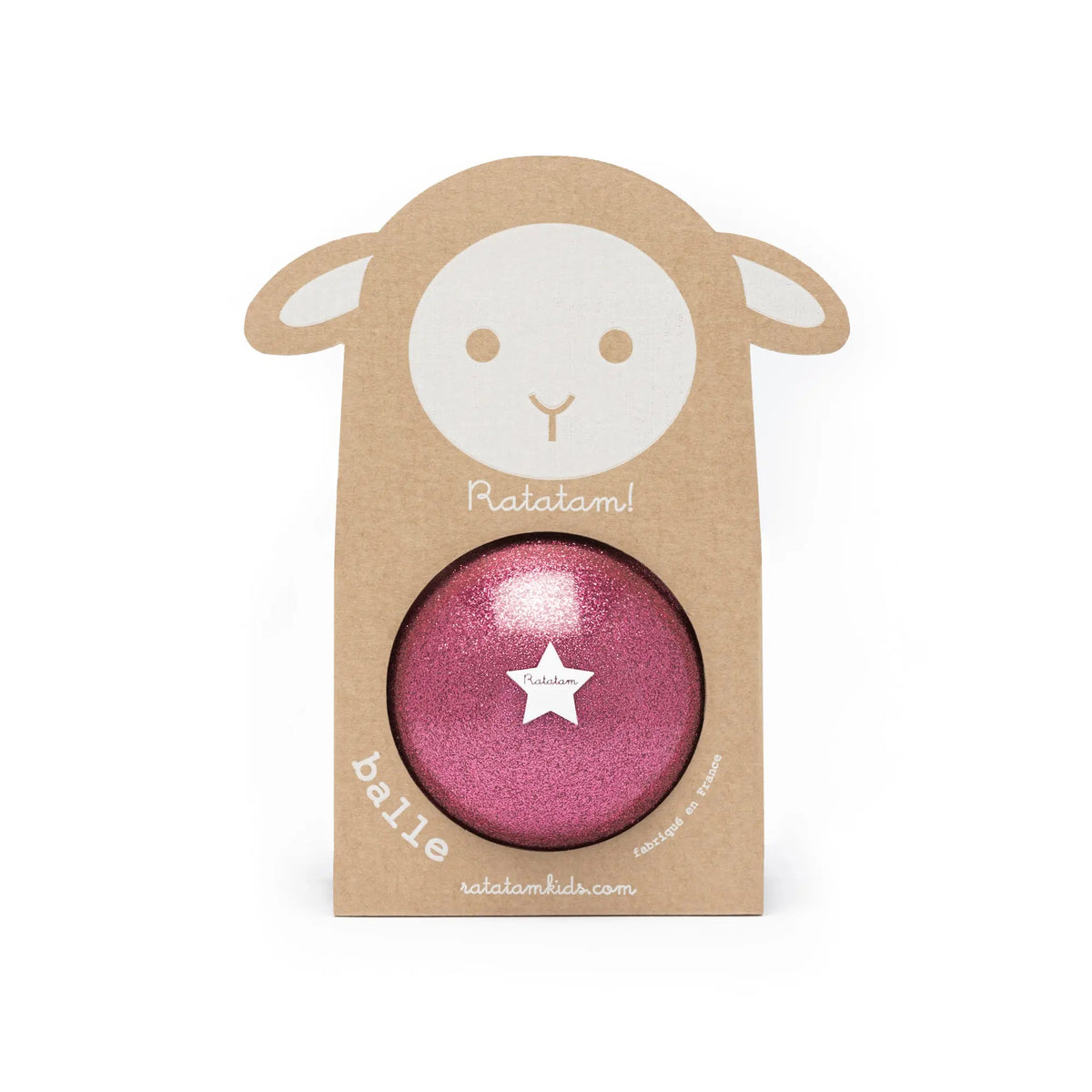Balle Mouton 10CM Rose Ratatam