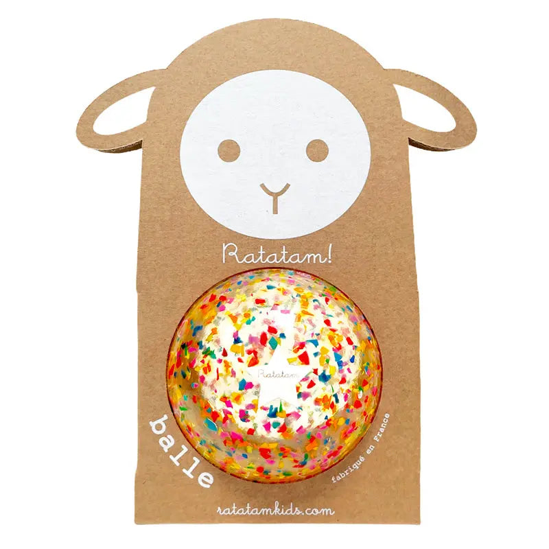Balle Mouton 10CM Multicolore Ratatam