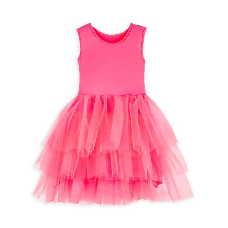 Robe Tutu Rose Fluo Ratatam