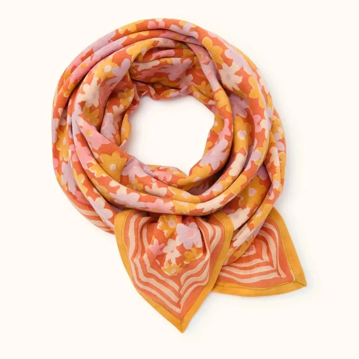 Big Foulard Latika Paquerette Orange Apaches Collections