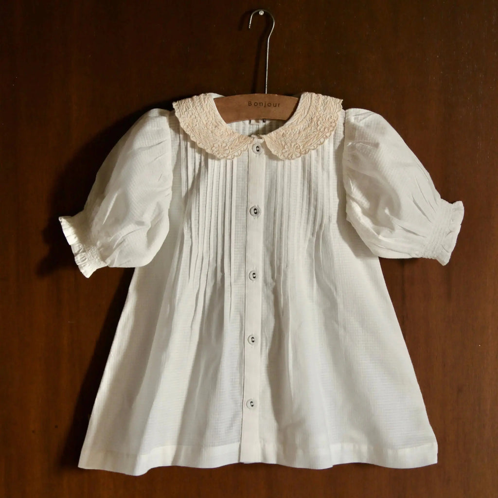 Blouse Collar Natural Bonjour
