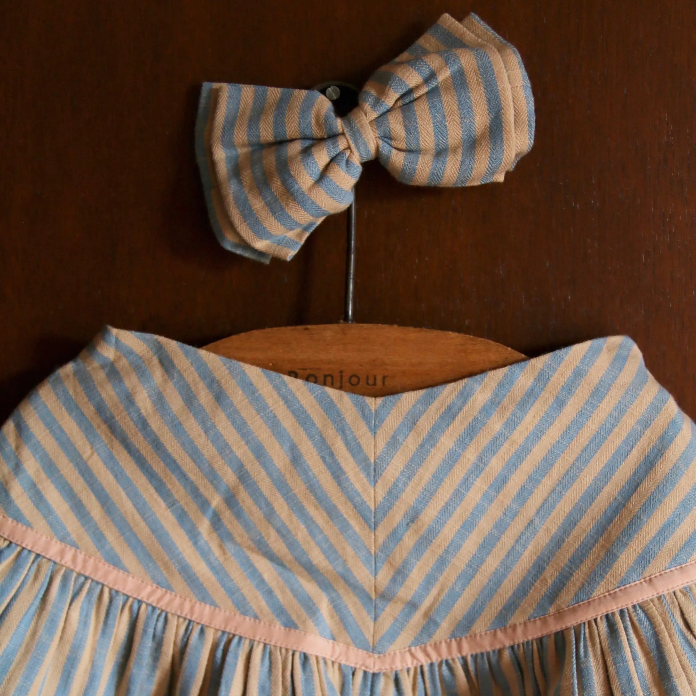 Jupe Transat Stripes + Barrette Bonjour