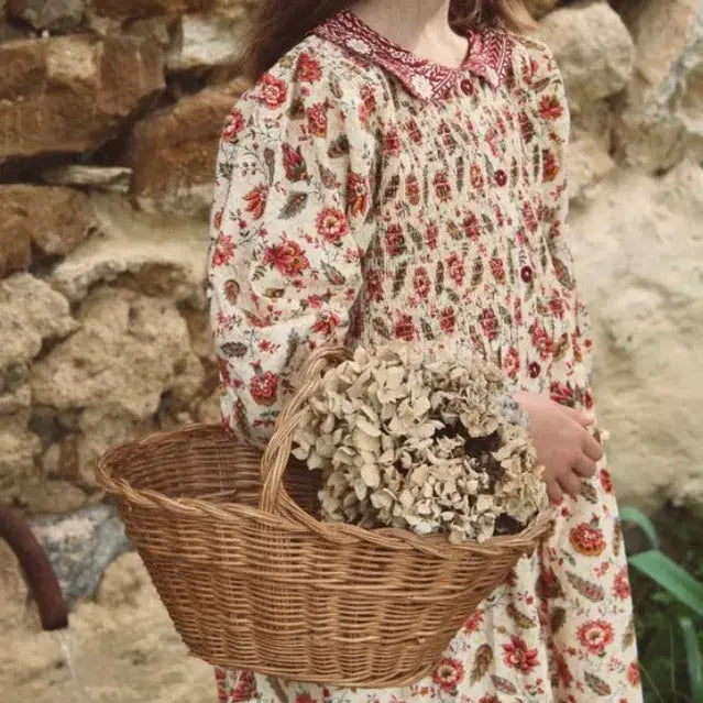 Robe Tunique imprimé Aline et sa Barrette Assortie Bonjour