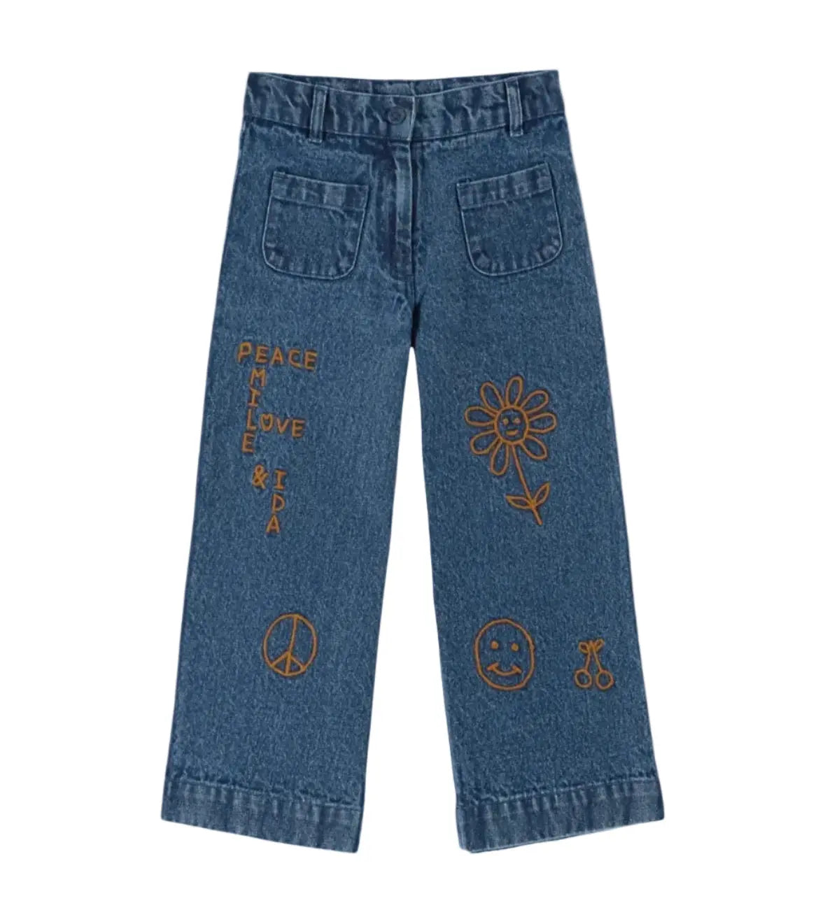 Pantalon Brodé Hippy Denim Emile et Ida