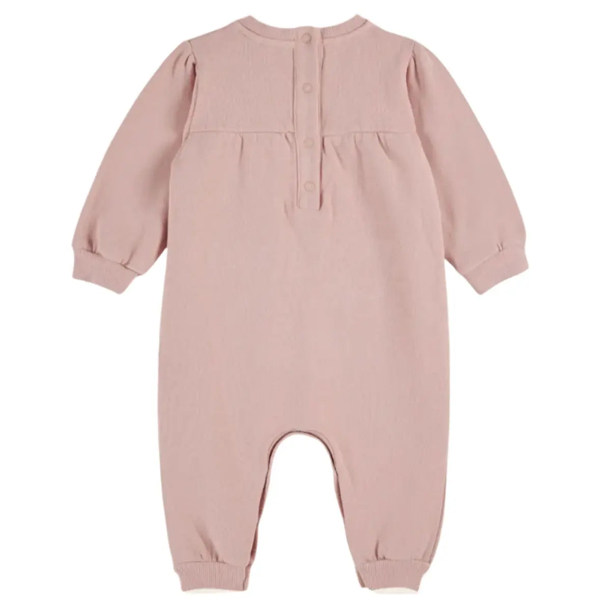 Combinaison Molletonnée Coton Bio Rose Emile et Ida