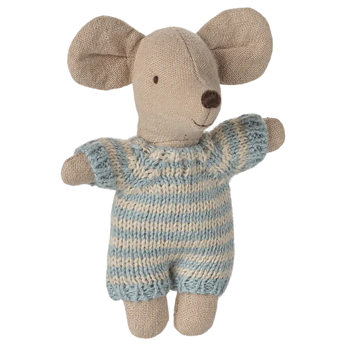 Bébé Souris dans son Couffin Bleu Maileg Maileg