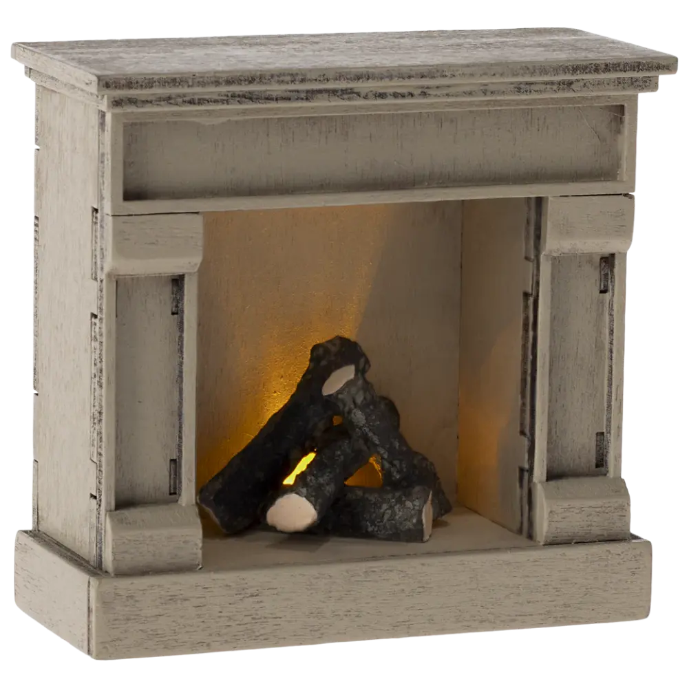 Cheminée Souris Blanc cassé Maileg