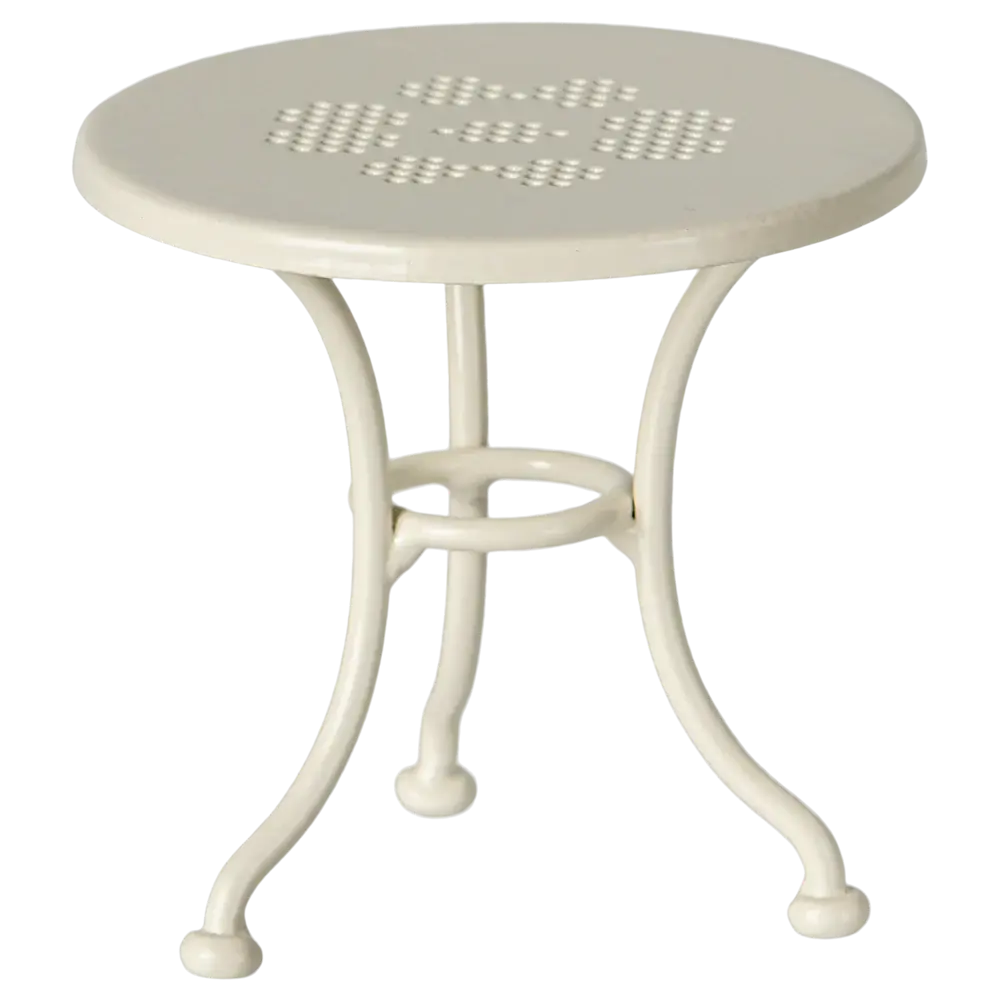 Table Banc et Chaises Souris Blanc Cassé Maileg