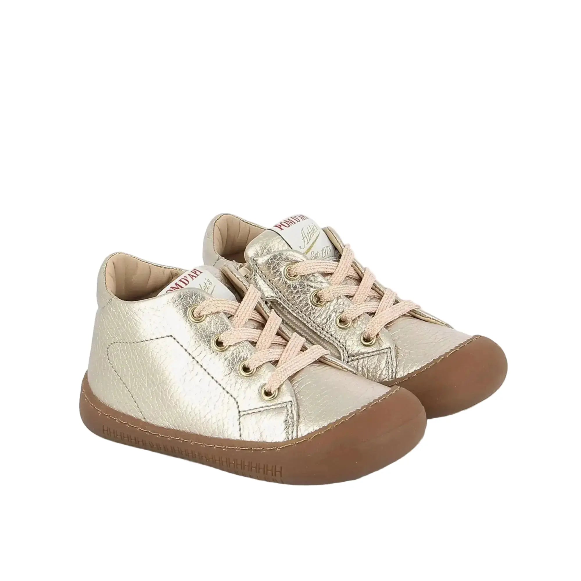 Yaka Walk Laminato Grainé Or Pom d'Api
