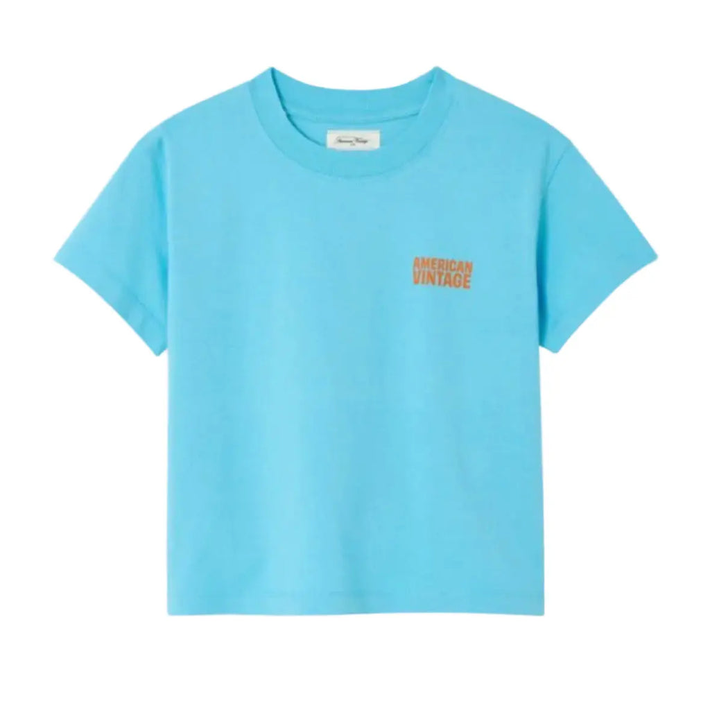 T-shirt Gixy Bleu Ciel American vintage
