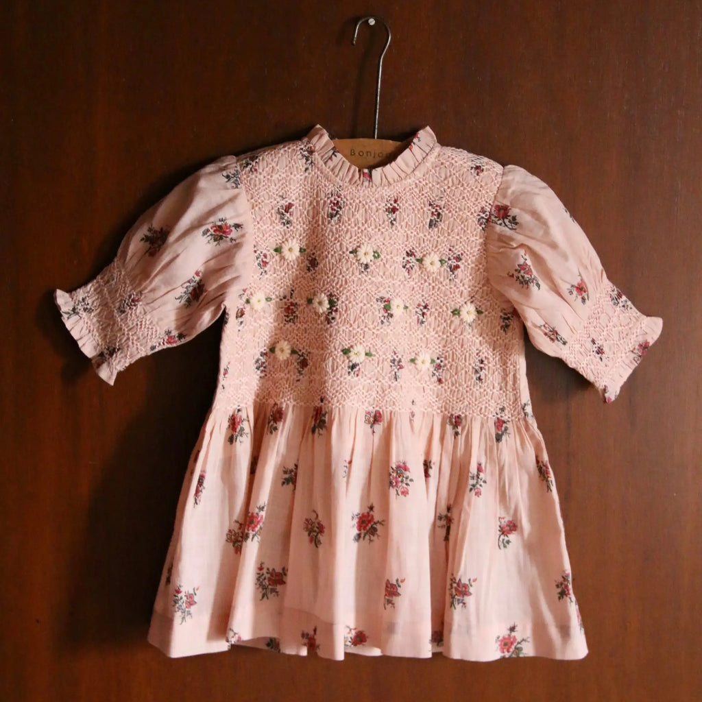 Blouse Pink Garden Flowers Bonjour