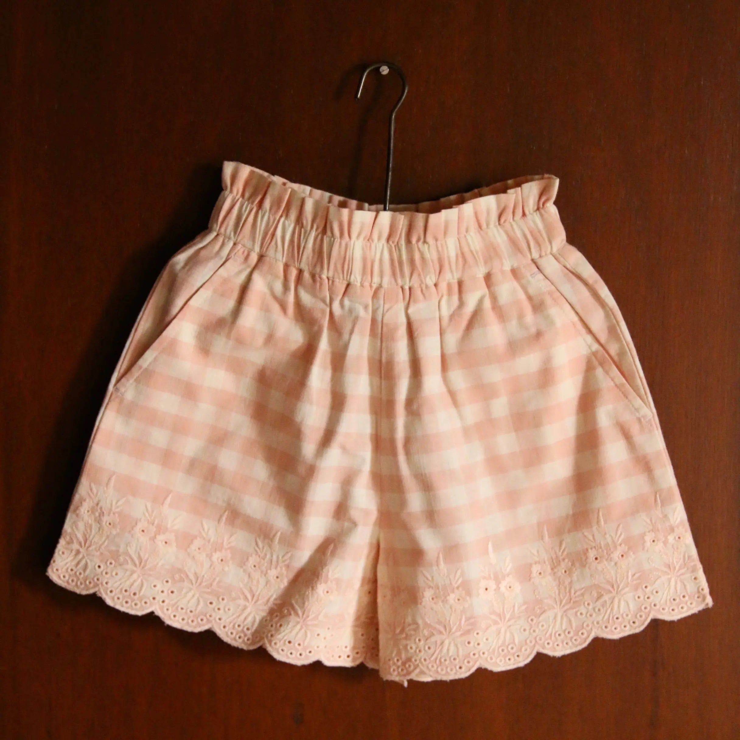 Short et Top Pink Vichy Bonjour