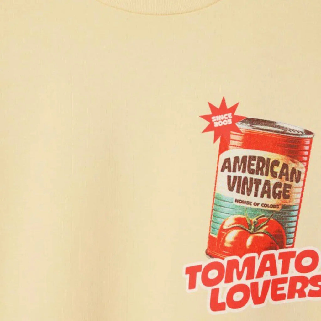 T-shirt Fizvalley Crème Anglaise American vintage