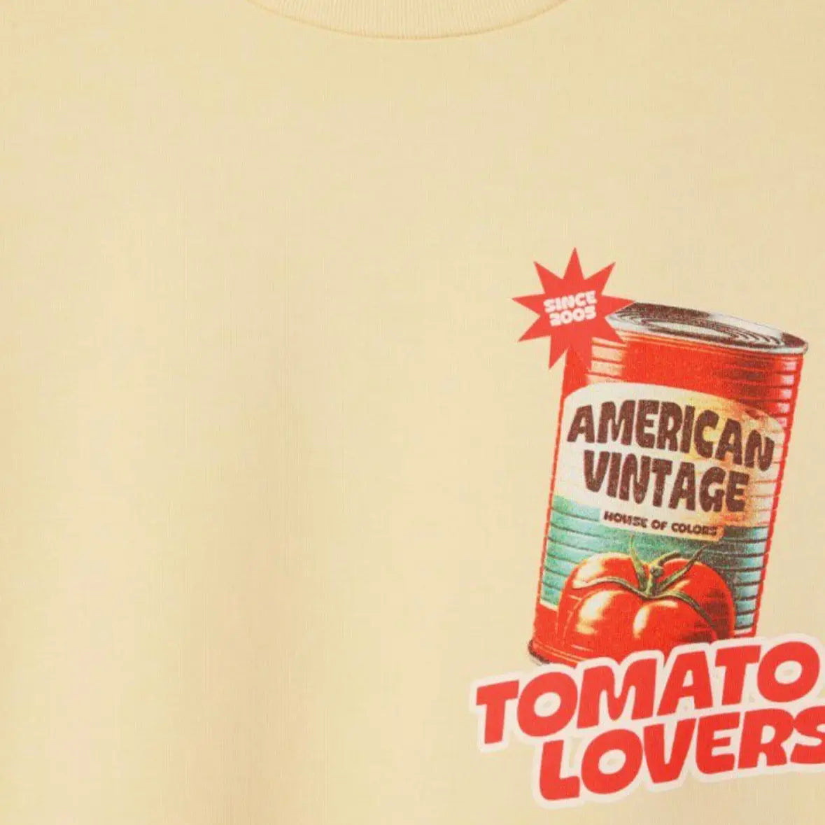 T-shirt Fizvalley Crème Anglaise American vintage