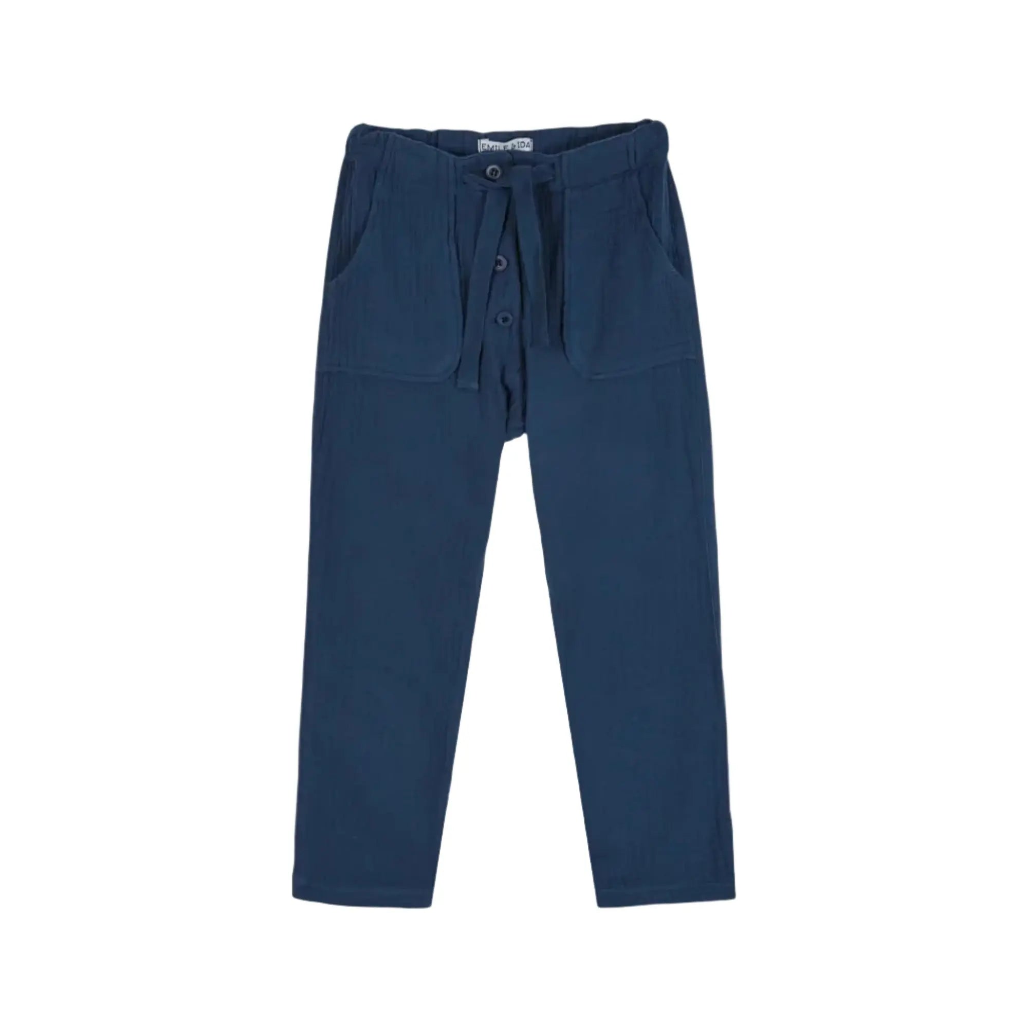 Pantalon Gaze de Coton Marine Emile et Ida