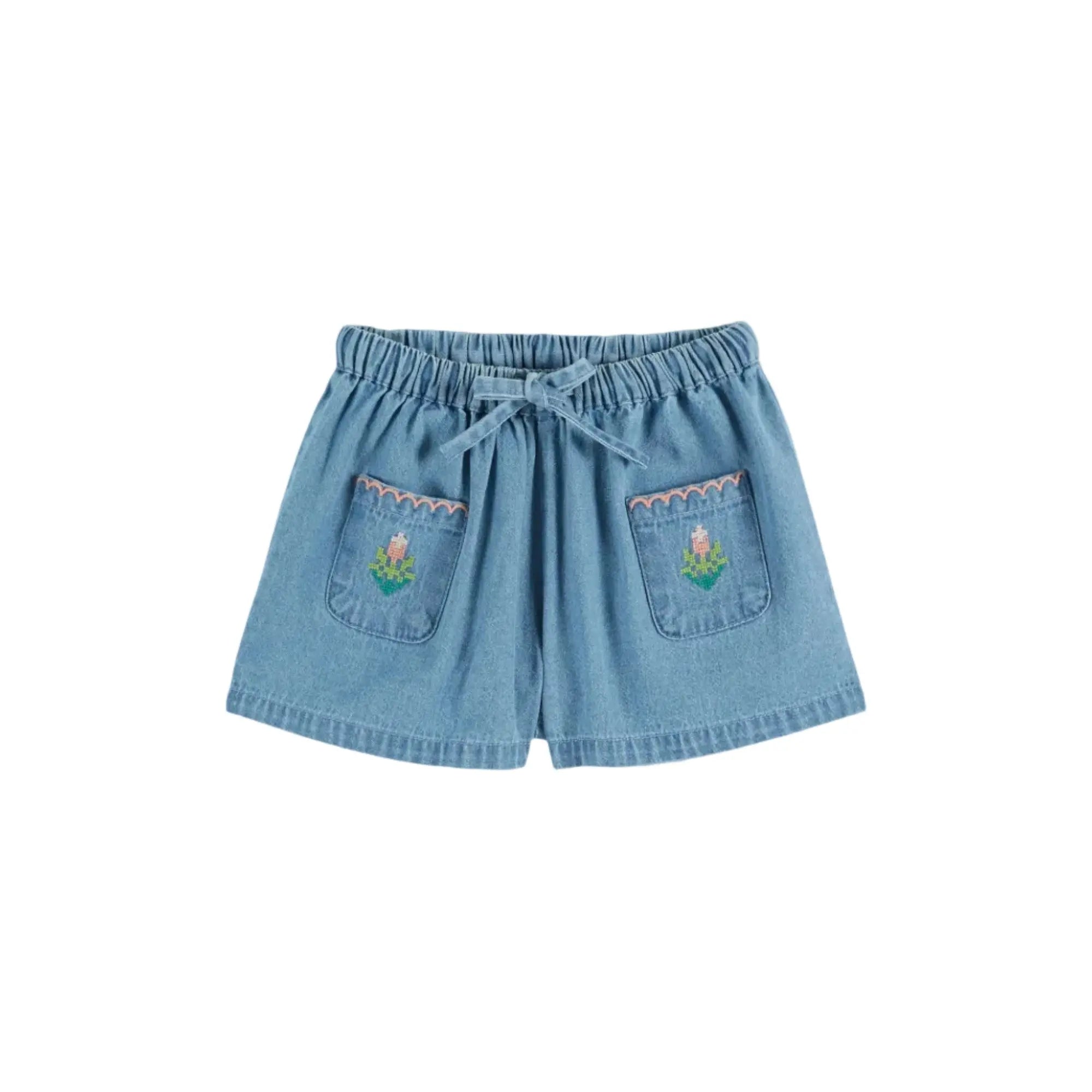 Short Denim Brodé Emile et Ida