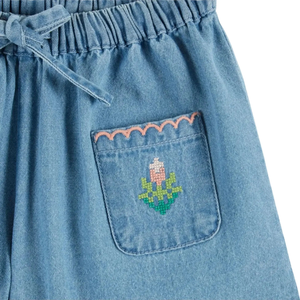 Short Denim Brodé Emile et Ida