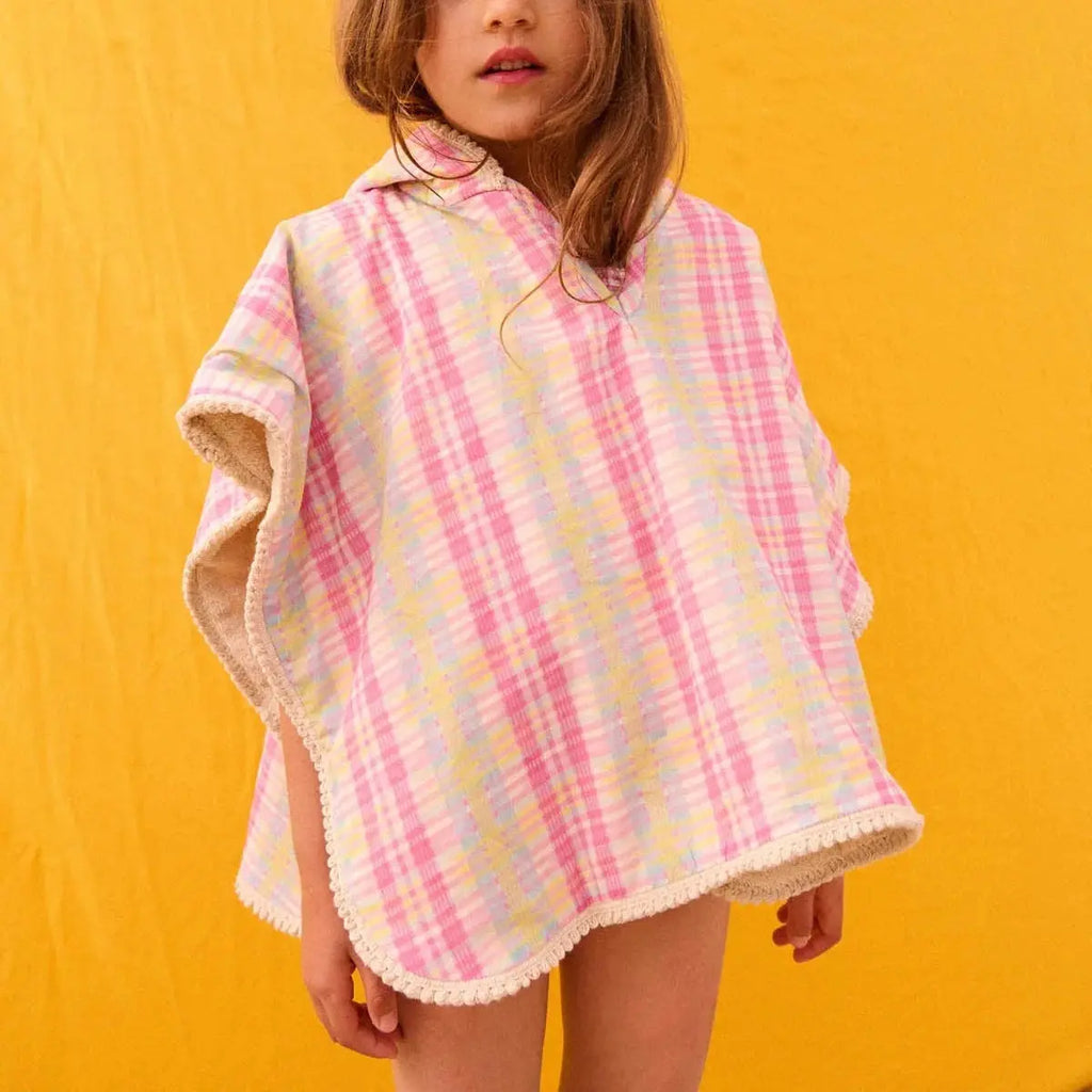 Poncho de Bain Mael Pink Louise Misha